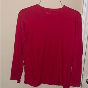 Place Red Long Sleeve Tee Soft Cotton